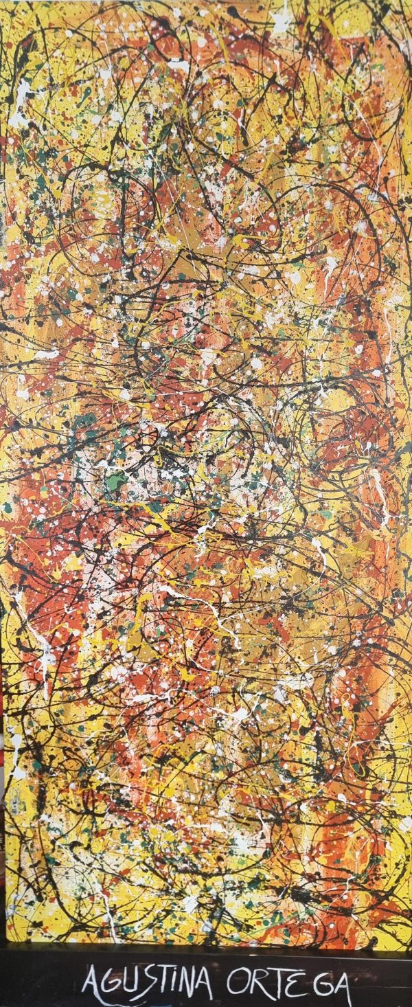 Lienzo , 90x200cm Técnica mixta, año 2018