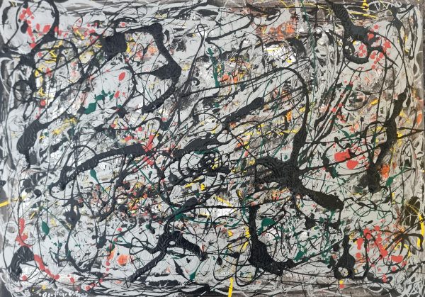 Lienzo medidas70x50cm, Técnica mixta, año 2024